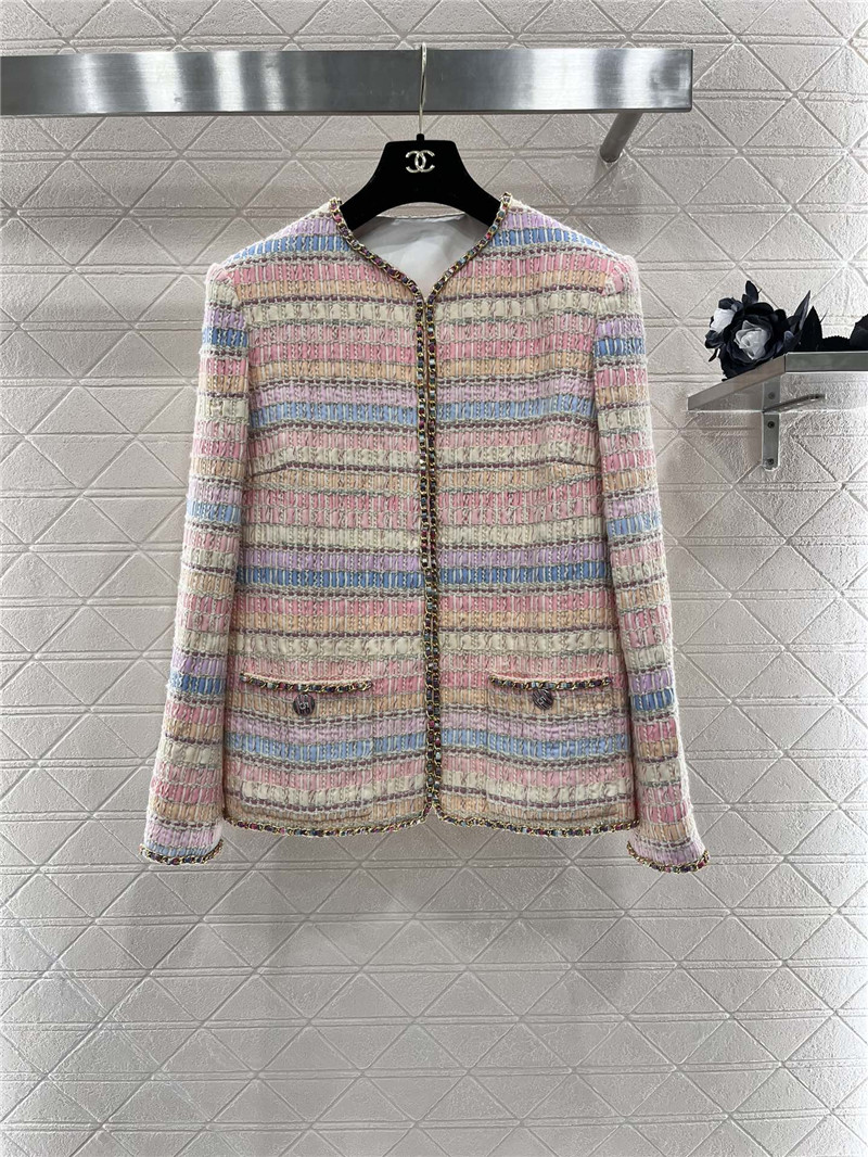 Chanel woven wool coat cheap replica designer clothes