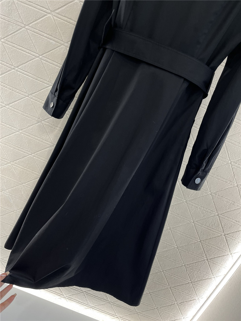 dior long sleeve belt shirt dress replica d&g clothing