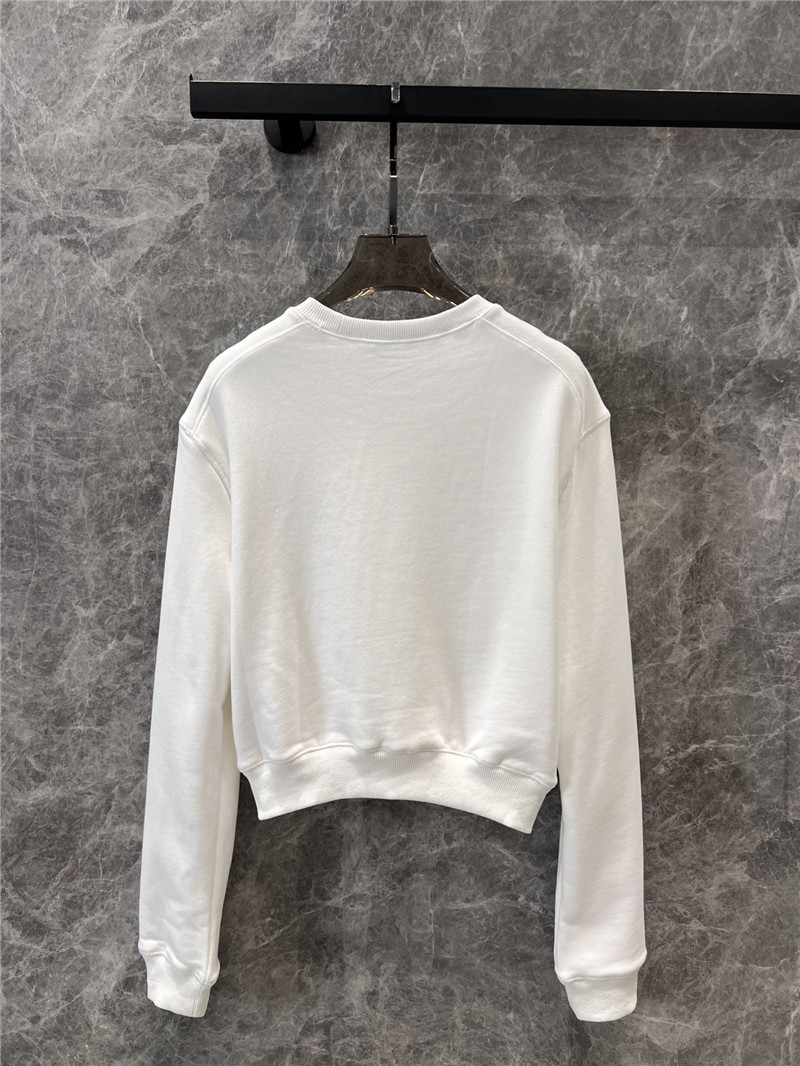 M1um1u round neck sweatshirt + short skirt set replica clothes