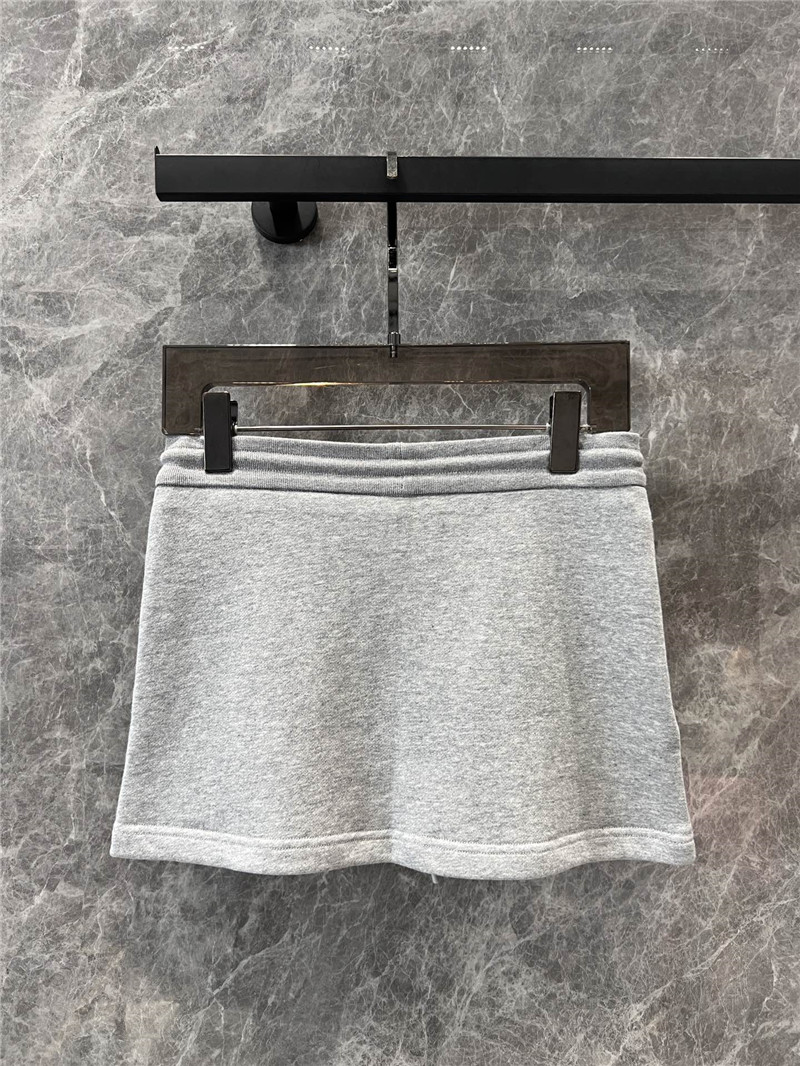 M1um1u round neck sweatshirt + short skirt set replica clothes