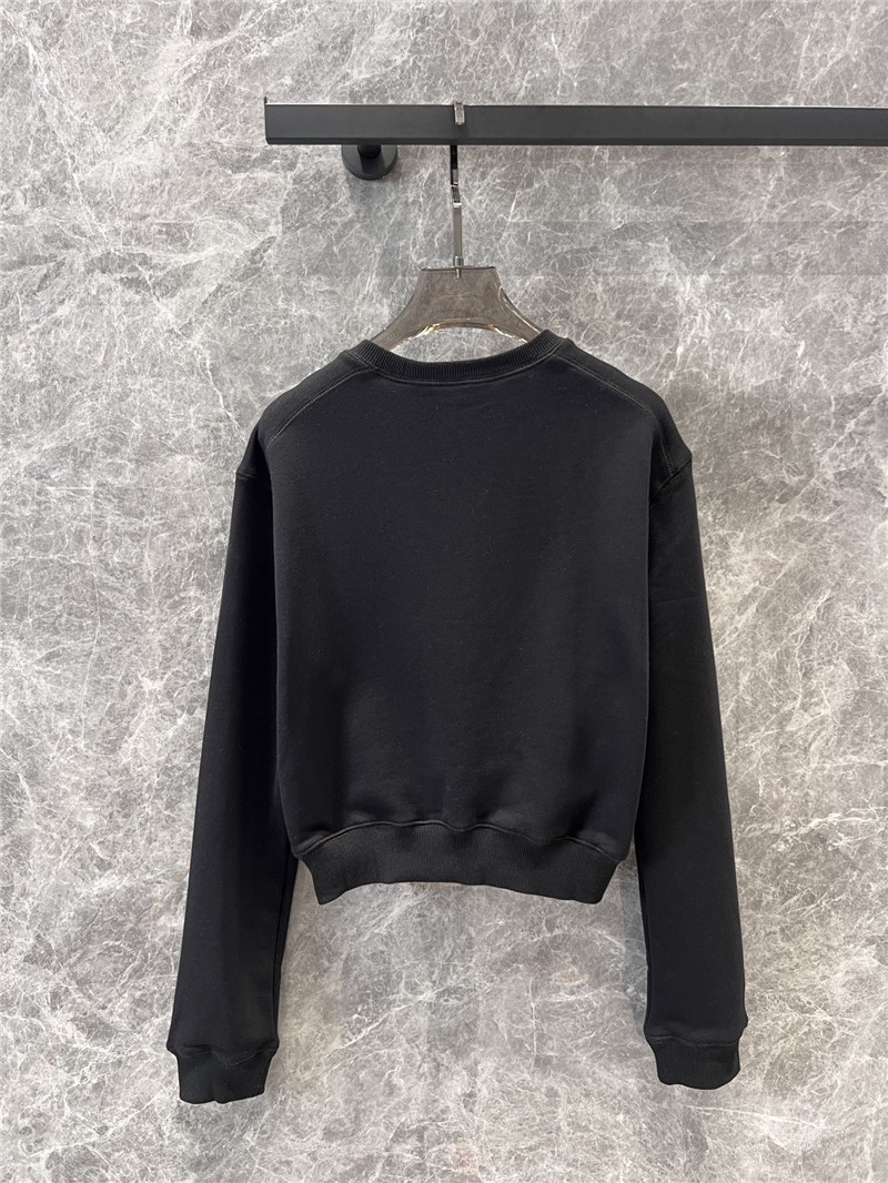 M1um1u round neck sweatshirt + short skirt set replica clothes