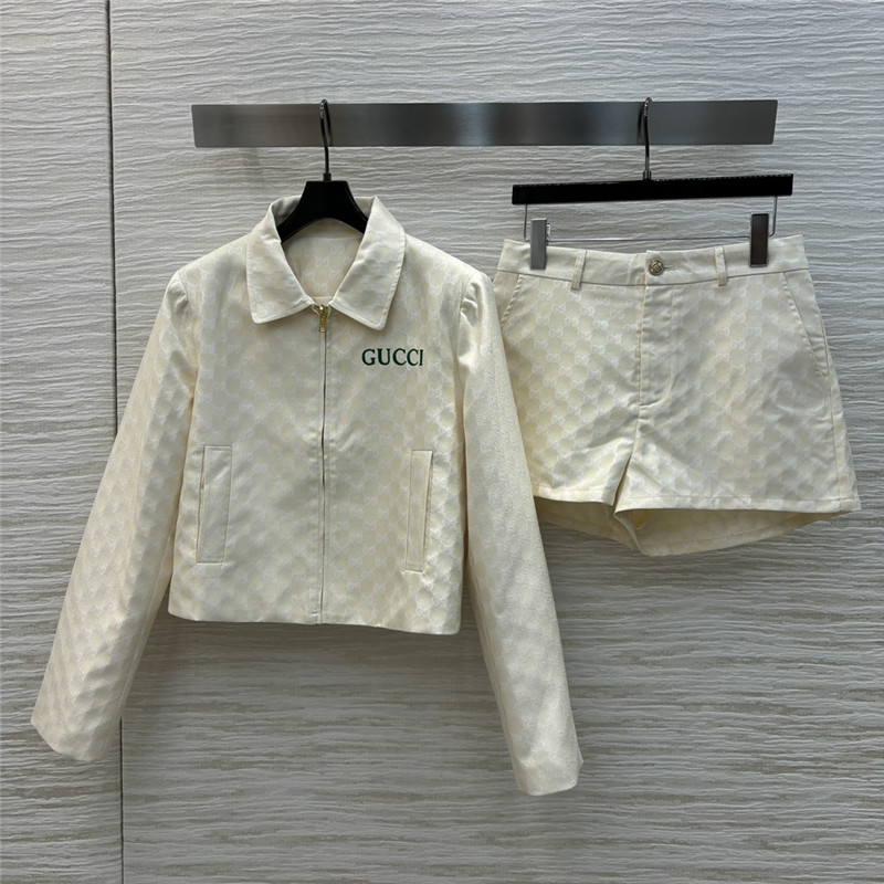 Gucci full print jacquard suit cheap replica designer clothes