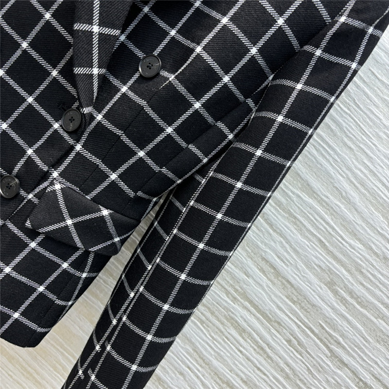 D10r checkered suit jacket replica clothing sites
