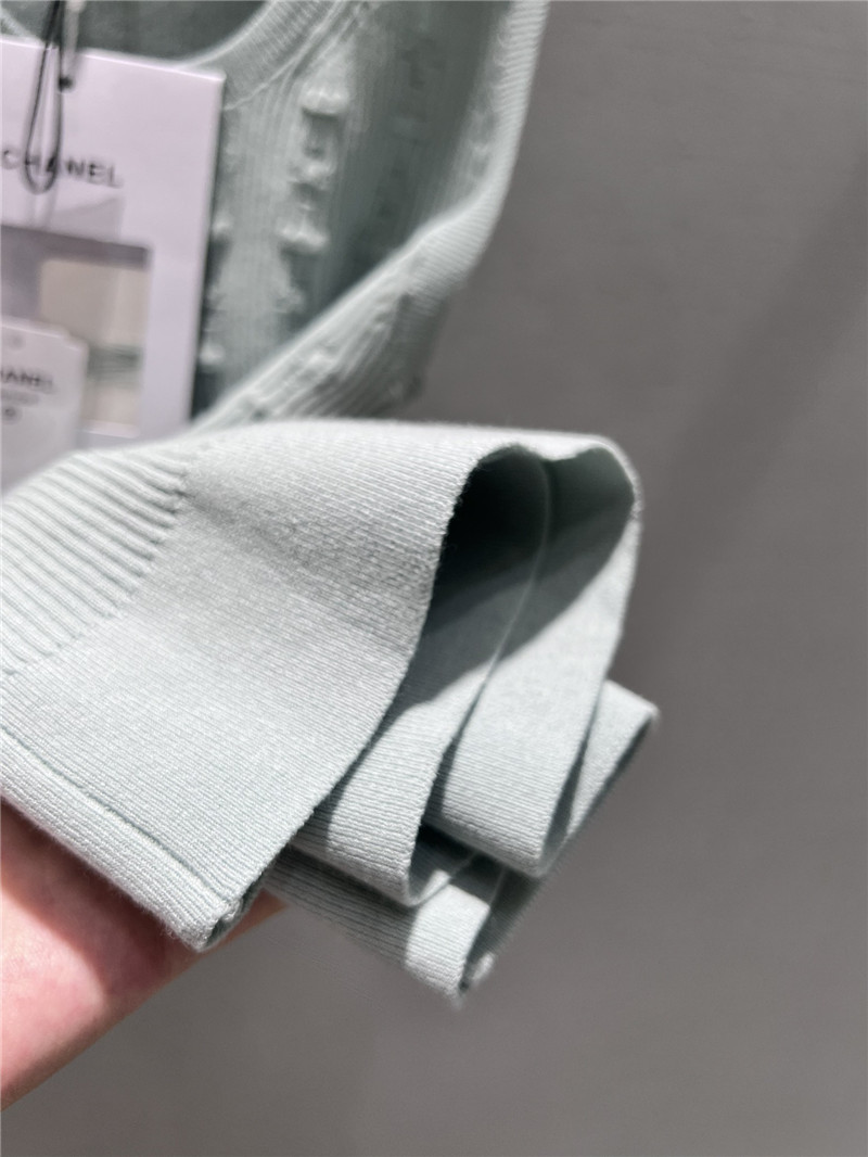 Ch**el crochet knitted vest replica d&g clothing