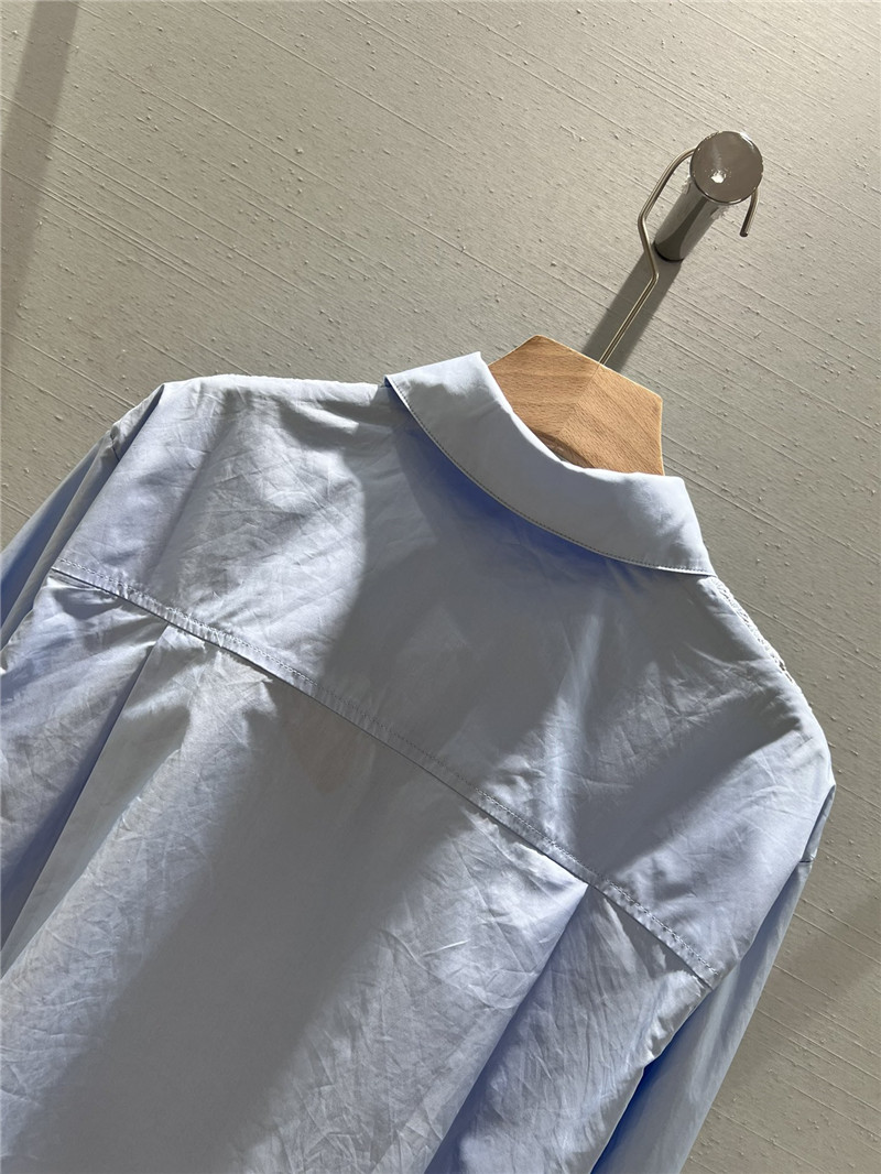 M1um1u patchwork long-sleeved shirt replica clothing sites