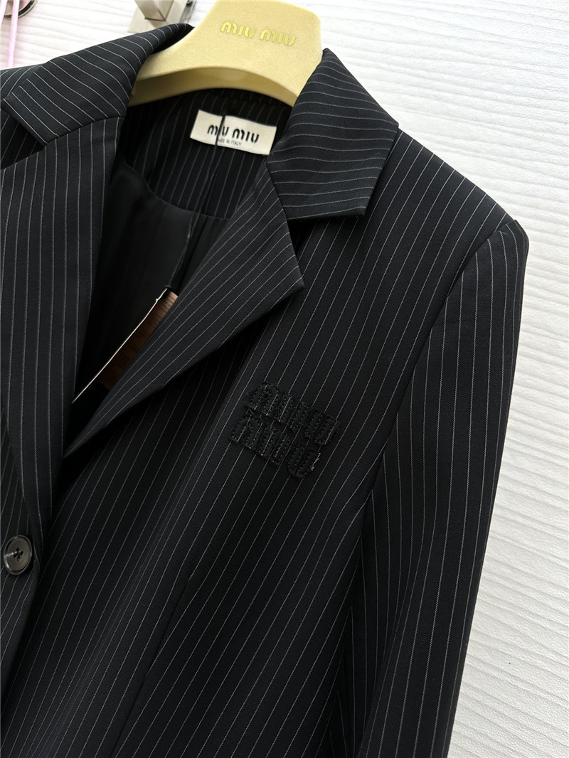 miumiu vertical striped suit replica clothing sites