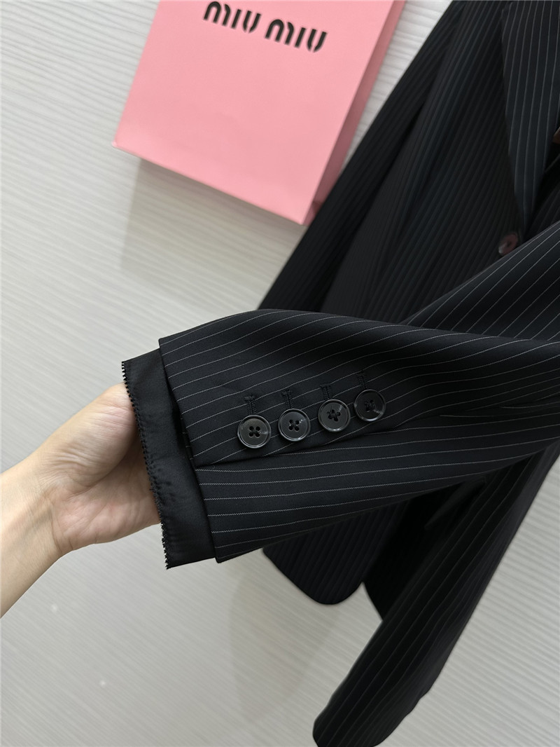 miumiu vertical striped suit replica clothing sites