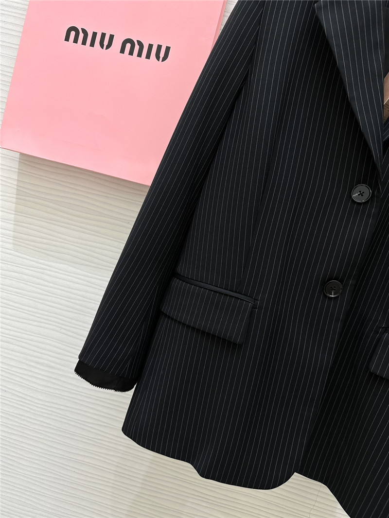 miumiu vertical striped suit replica clothing sites