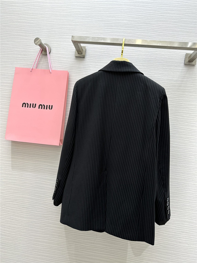 miumiu vertical striped suit replica clothing sites