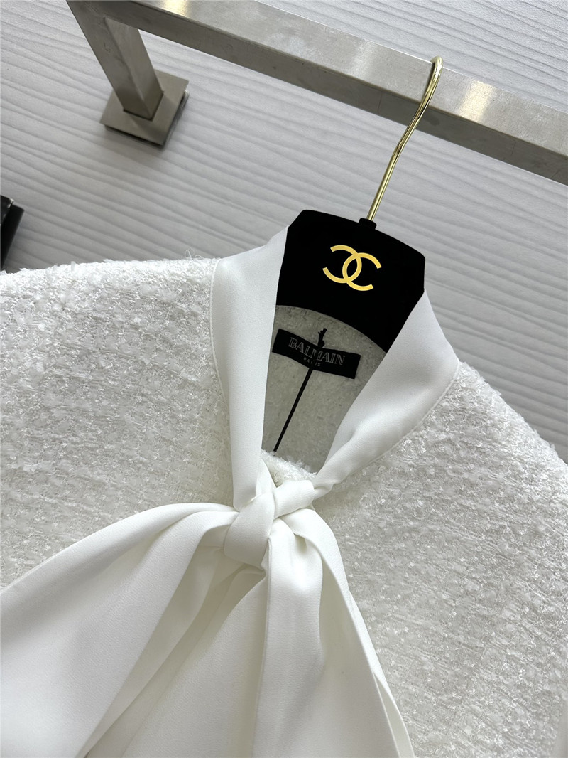 Balmain ostrich feather patchwork coat replica d&g clothing