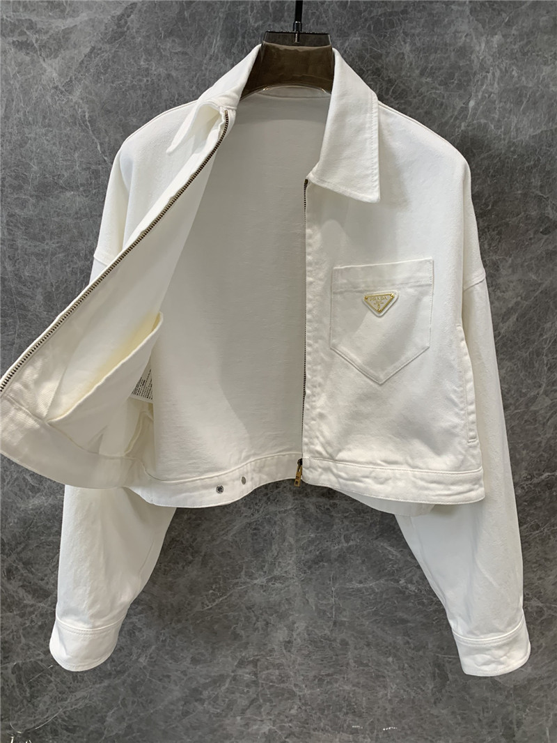 Pra*a evergreen denim jacket replica d&g clothing