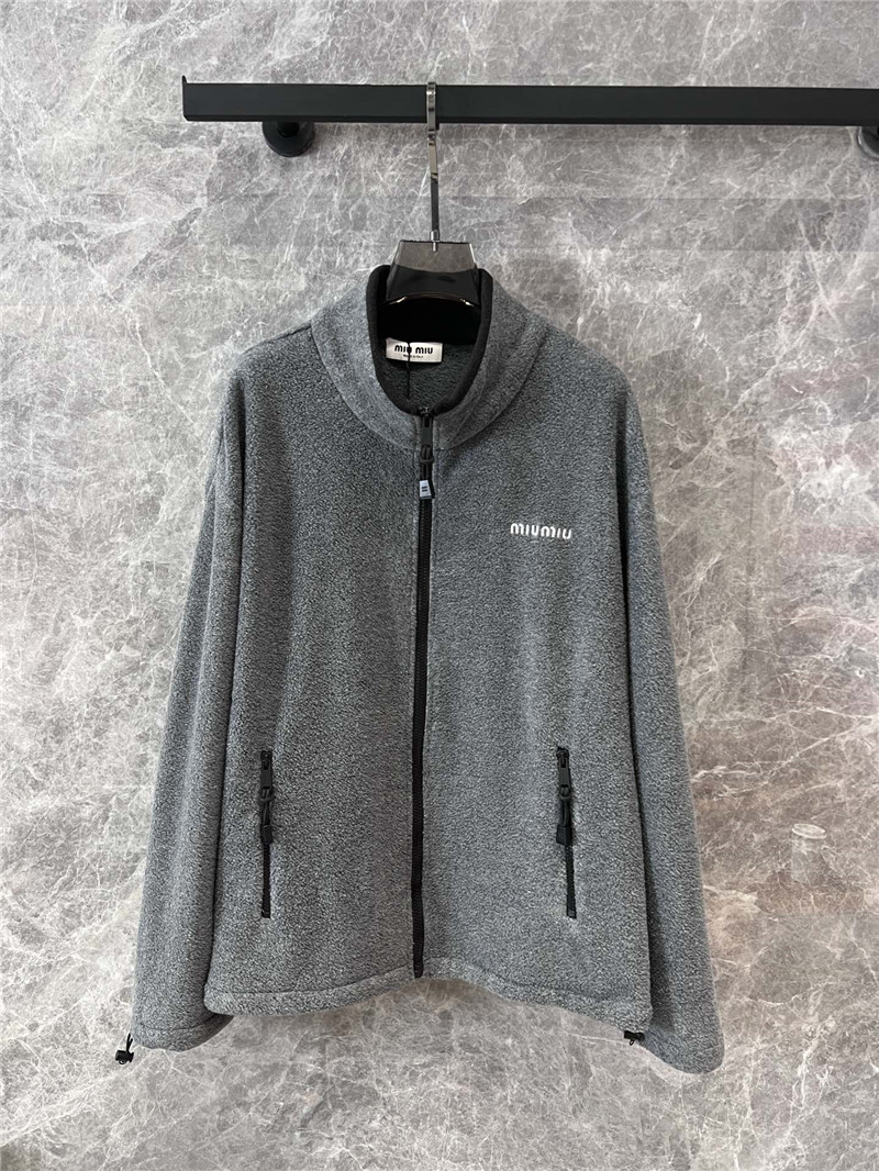 miumiu stand collar jacket replica designer clothes