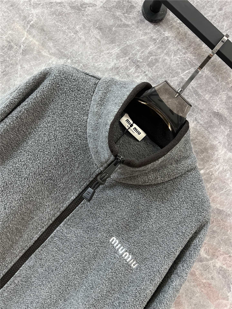 miumiu stand collar jacket replica designer clothes