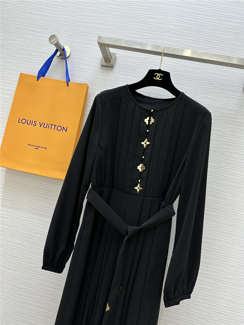 louis vuitton LV long sleeve dress replica designer clothes