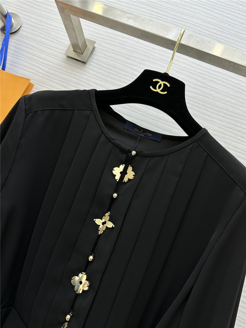 louis vuitton LV long sleeve dress replica designer clothes