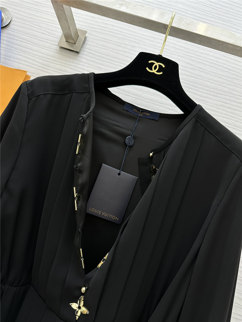 louis vuitton LV long sleeve dress replica designer clothes