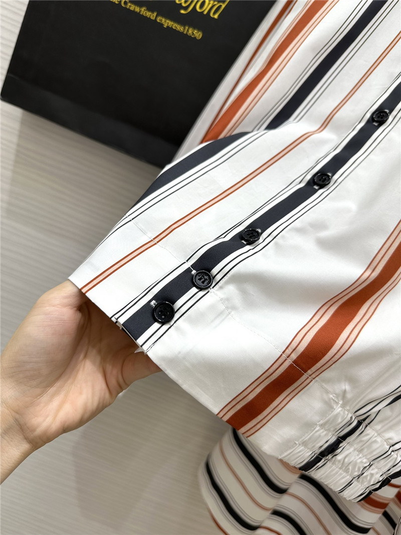 Bottega Veneta striped cotton suit replica clothing sites