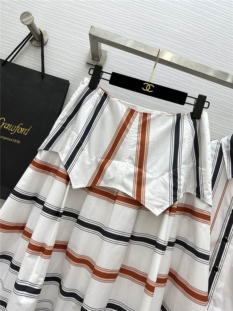 Bottega Veneta striped cotton suit replica clothing sites