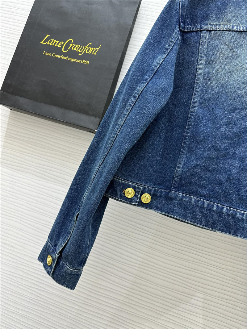 Versace cropped denim jacket replica clothing