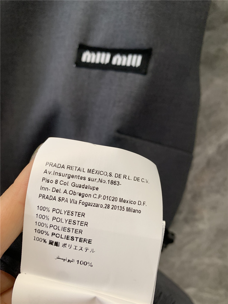 Miu Miu Grey Sleeveless Dress