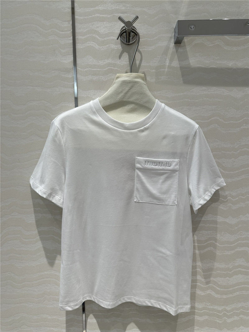 miumiu basic short-sleeved T-shirt replica clothing sites