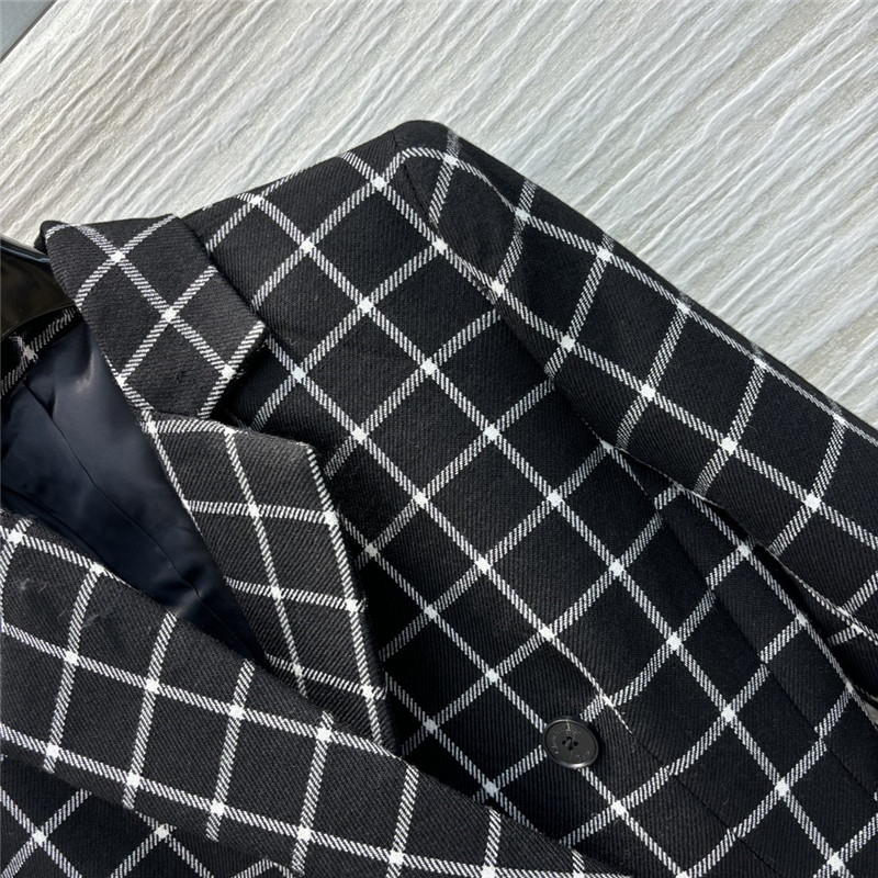 D10r checkered suit jacket cheap replica designer clothes