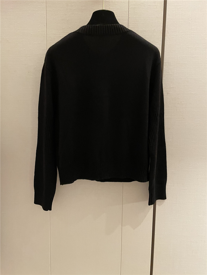 Chanel Trunlocks Crop Cardigan Black
