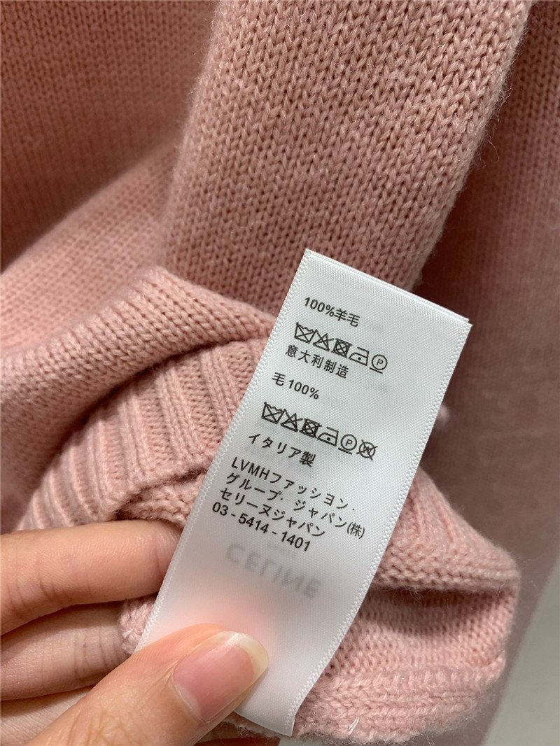 Ce1i*e shetland wool cardigan pink