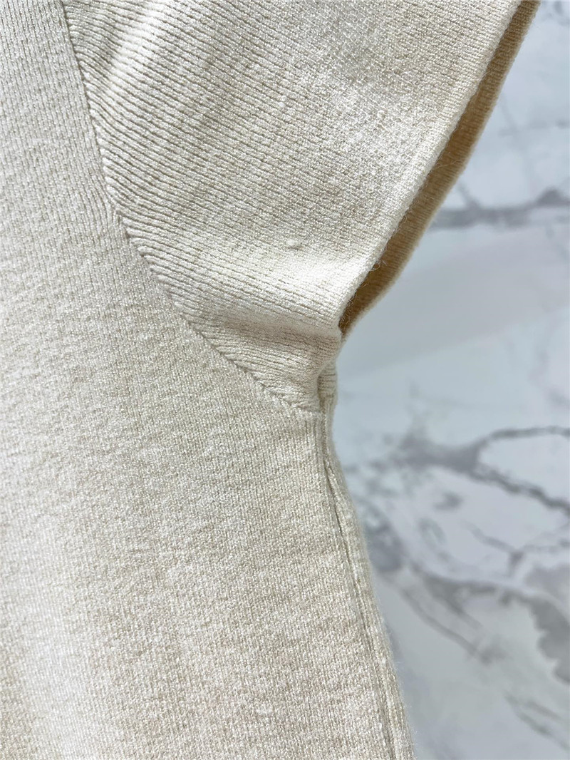 Ch**el flying sleeve knitted short sleeve replica clothes