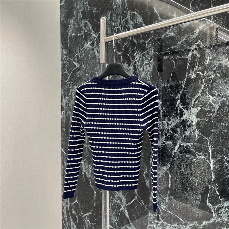 Ch**el round neck long sleeve top replica clothes