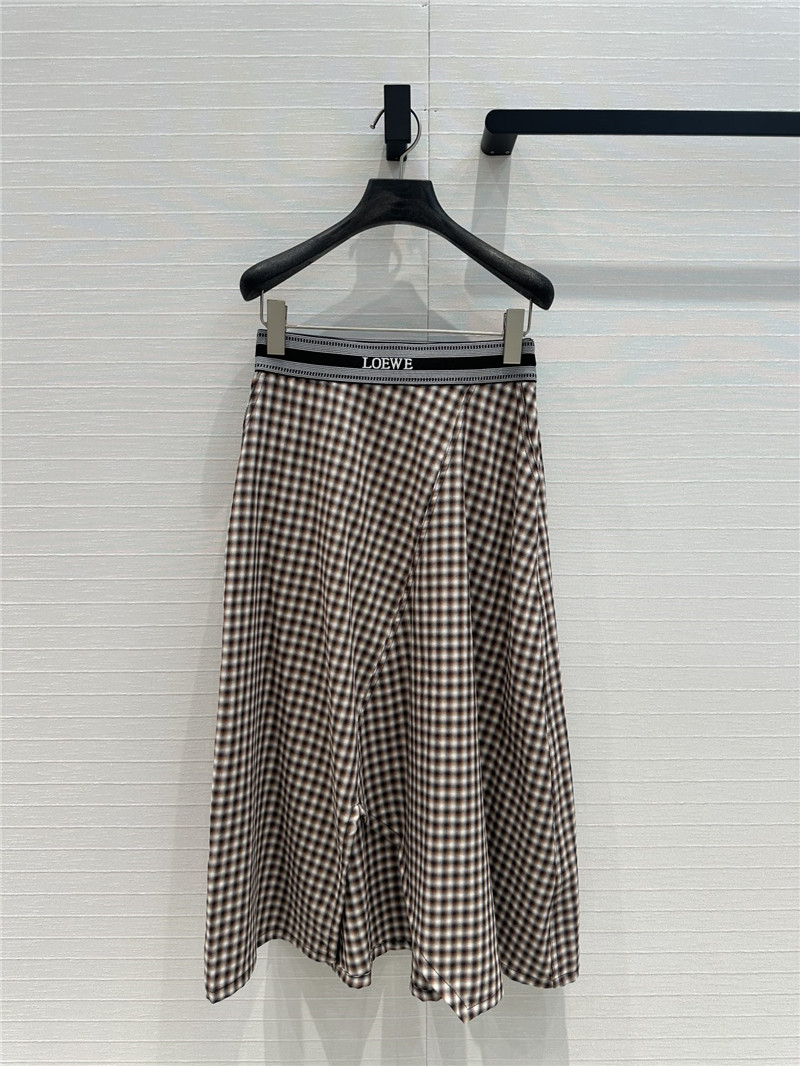 L0ew* age-reducing plaid midi skirt replica clothing