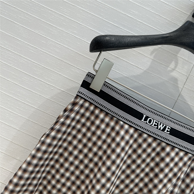 L0ew* age-reducing plaid midi skirt replica clothing