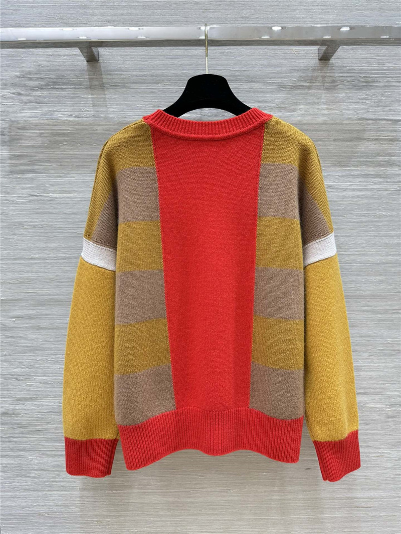 H**me5 lettres equestres long-sleeve sweater orange