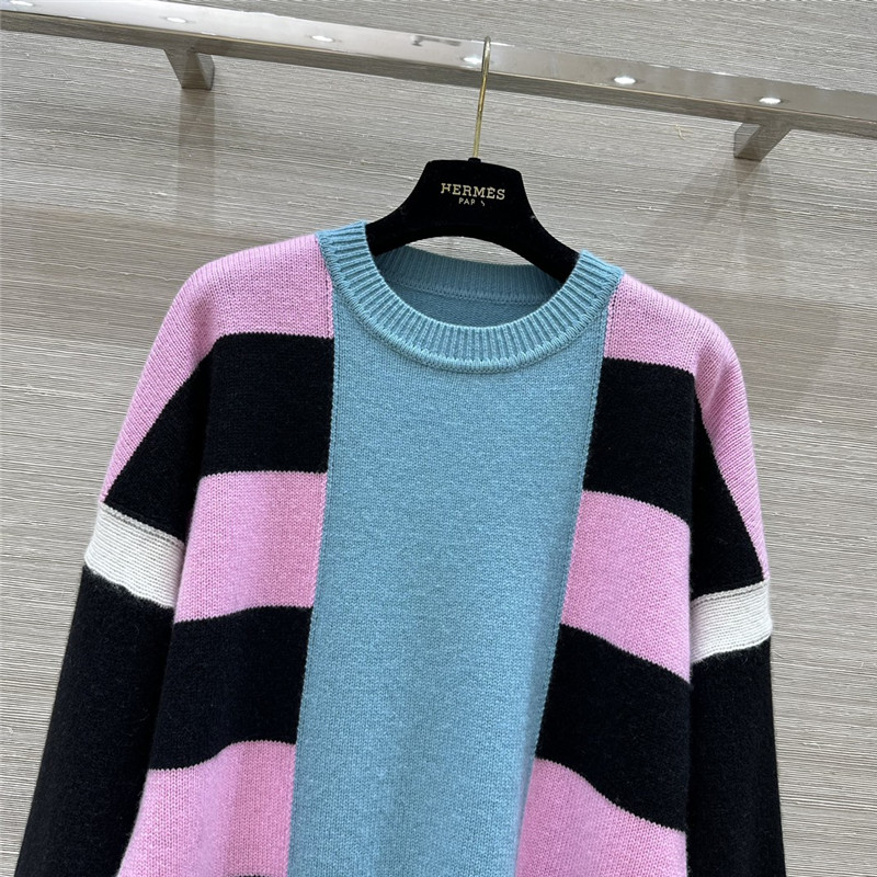 H**me5 lettres equestres long-sleeve sweater blue