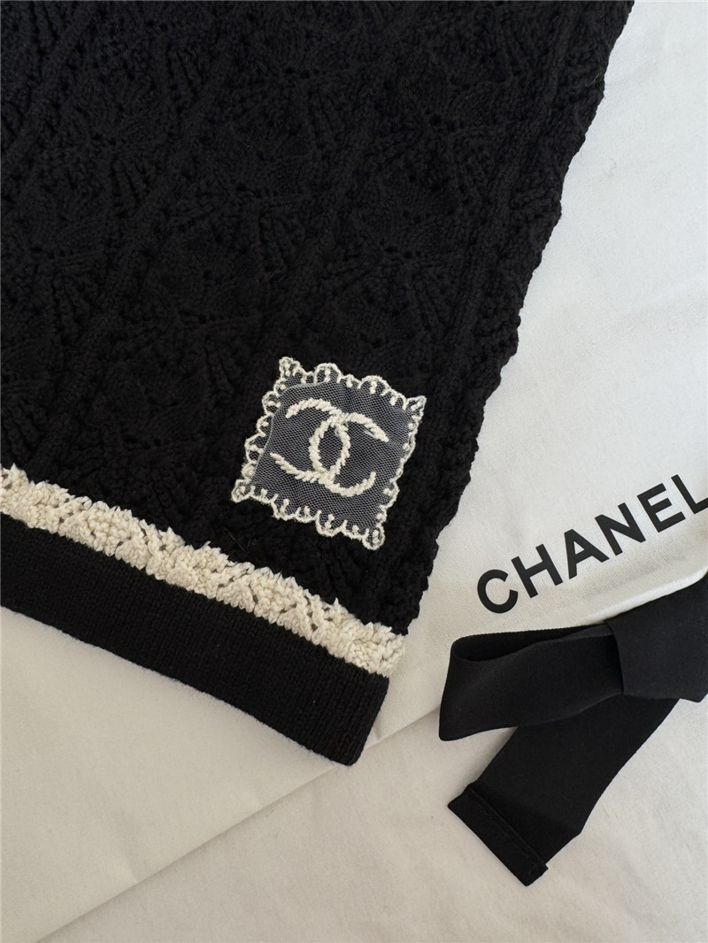 Ch**el hollow knit high waist shorts replicas clothes