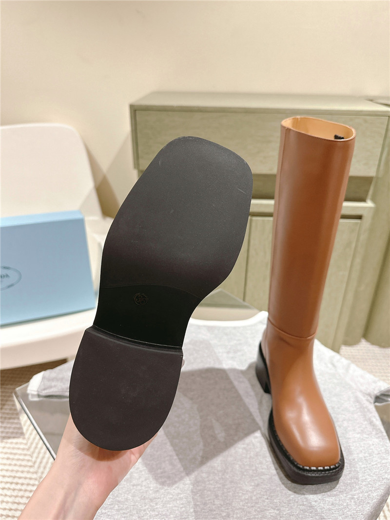 Pra*a phenix leather knee-high boots