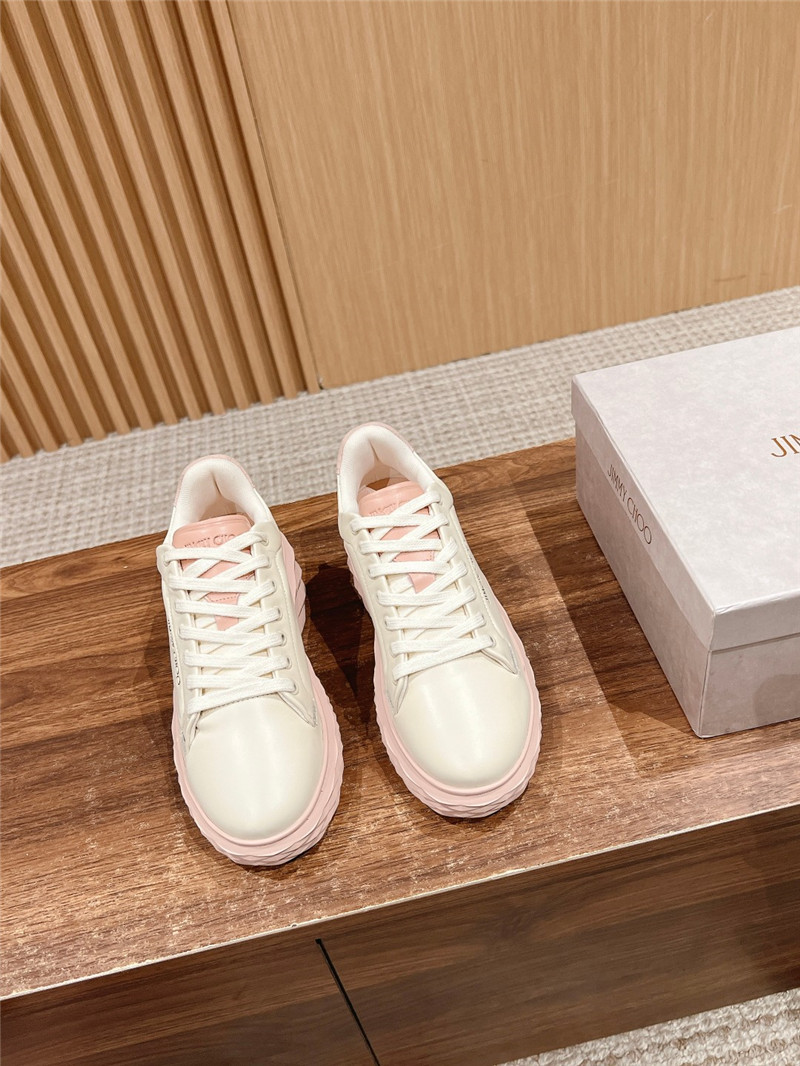 j1m*y ch00 beige pink D1am0nd maxi/f ii sneakers