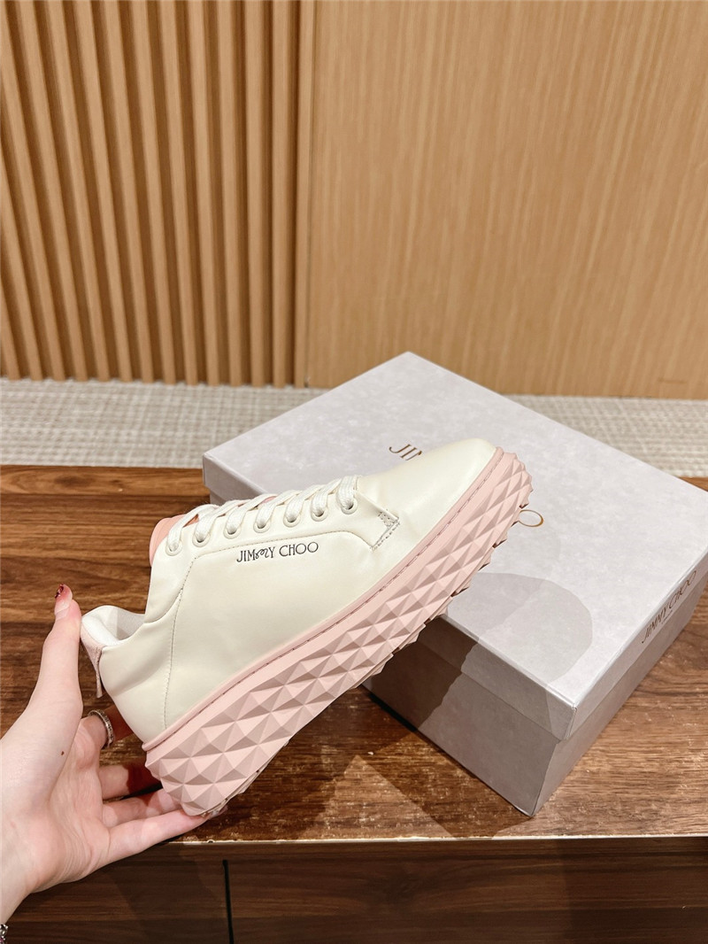 j1m*y ch00 beige pink D1am0nd maxi/f ii sneakers