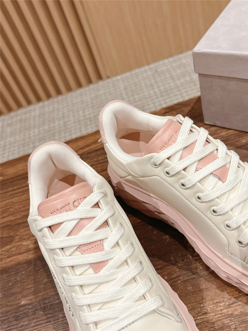 j1m*y ch00 beige pink D1am0nd maxi/f ii sneakers