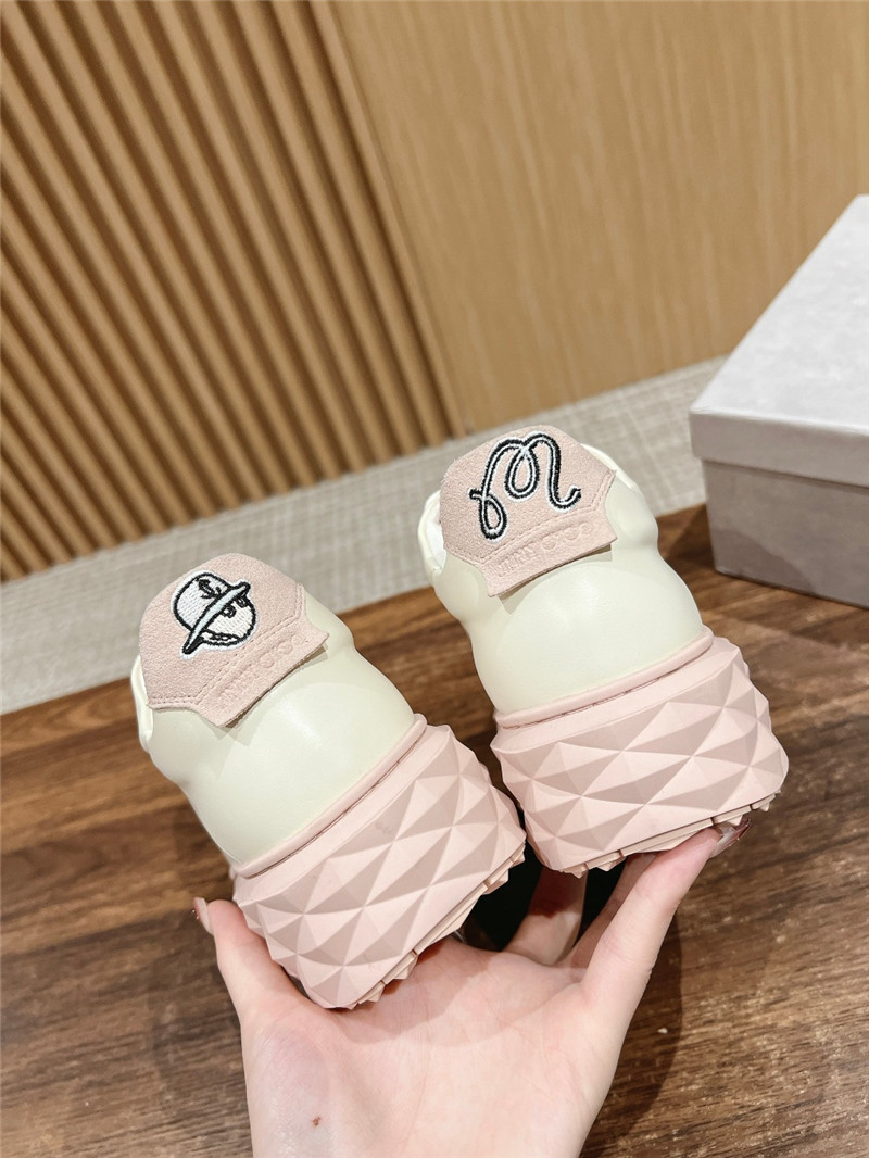 j1m*y ch00 beige pink D1am0nd maxi/f ii sneakers