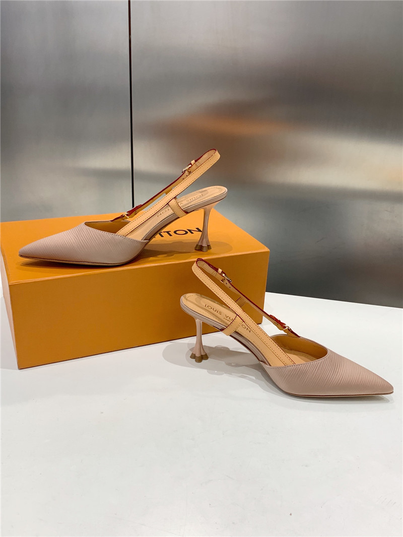 l0vis Vvtt0n blossom slingback pumps nude embroidered