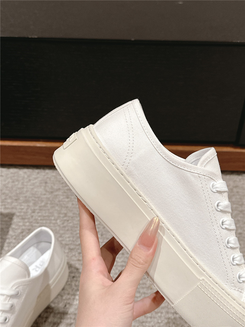 Pra*a lace-up platform canvas sneakers