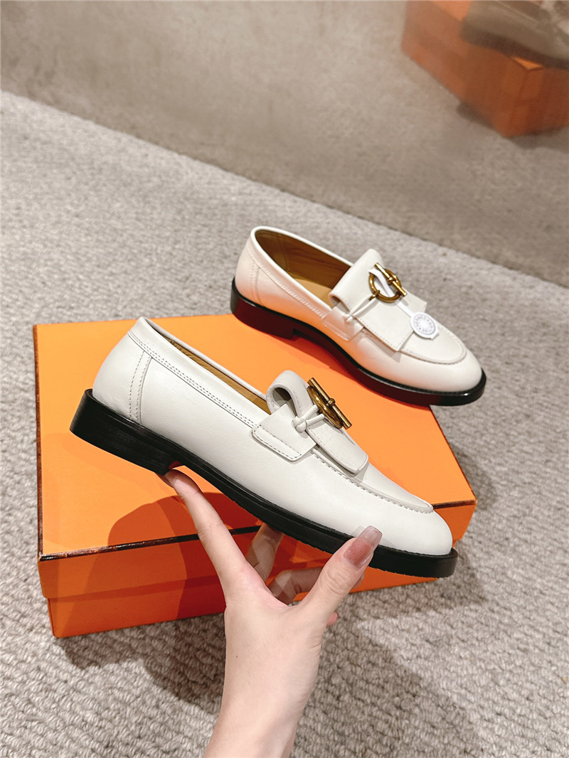 H**me5 impact loafers in white calfskin