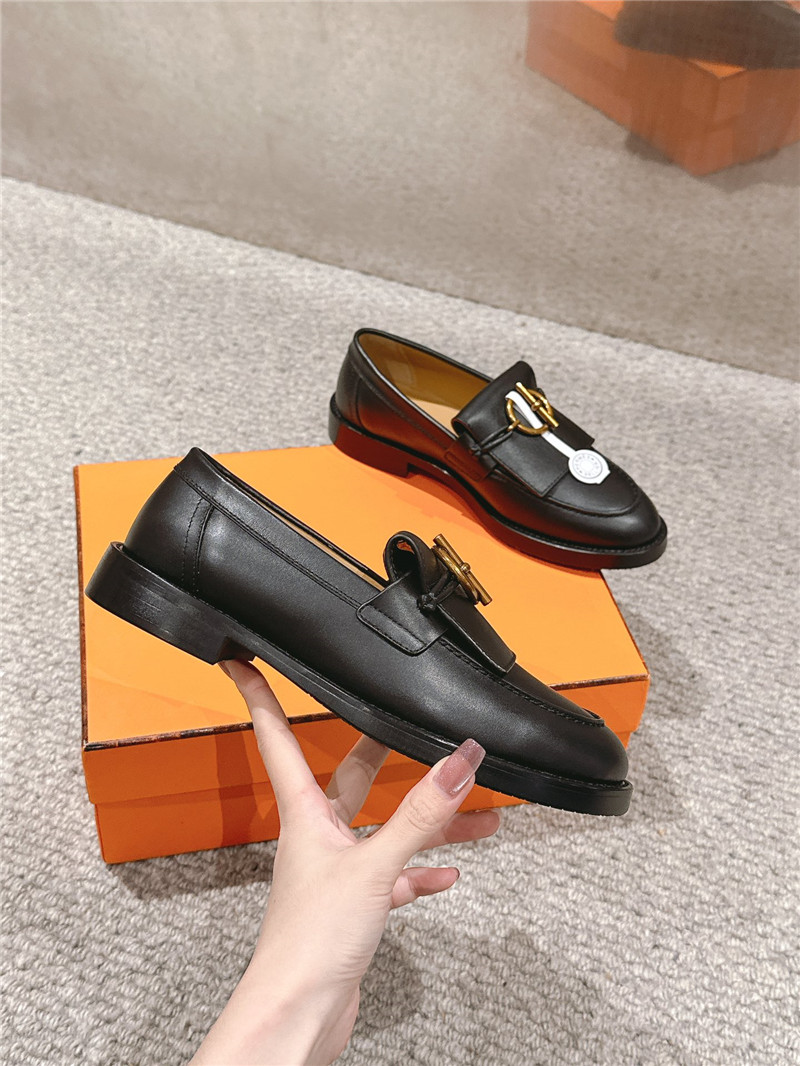 H**me5 impact loafers in black calfskin