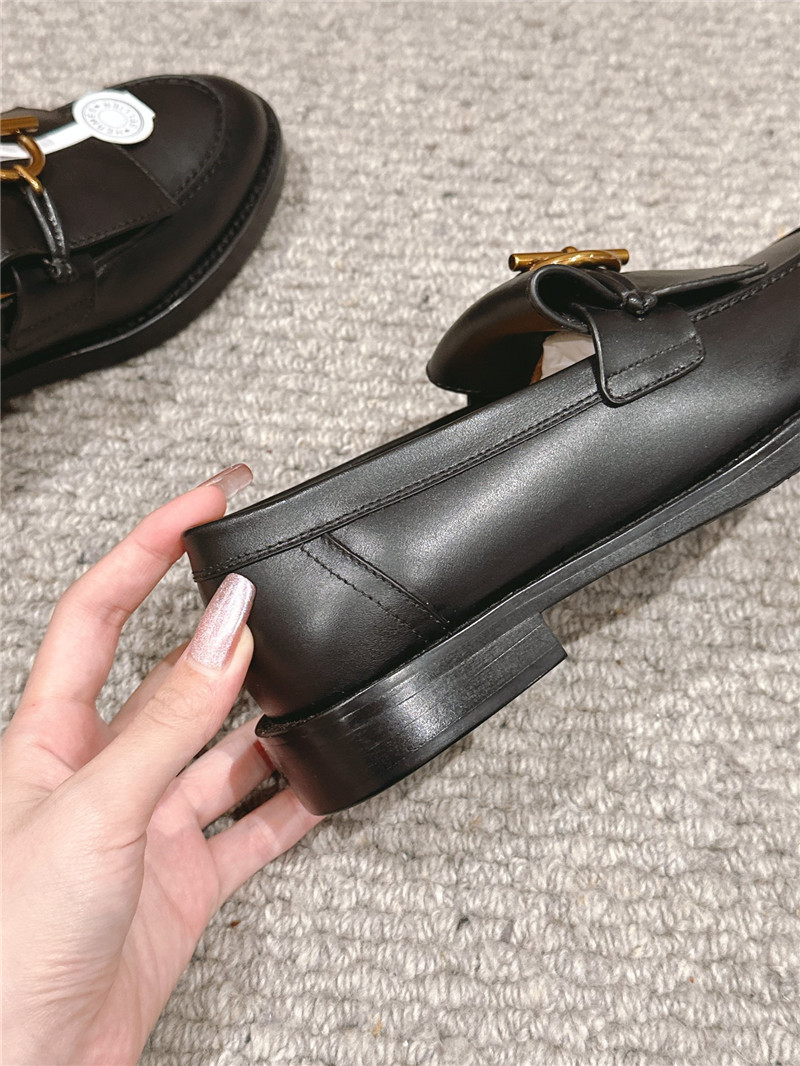 H**me5 impact loafers in black calfskin