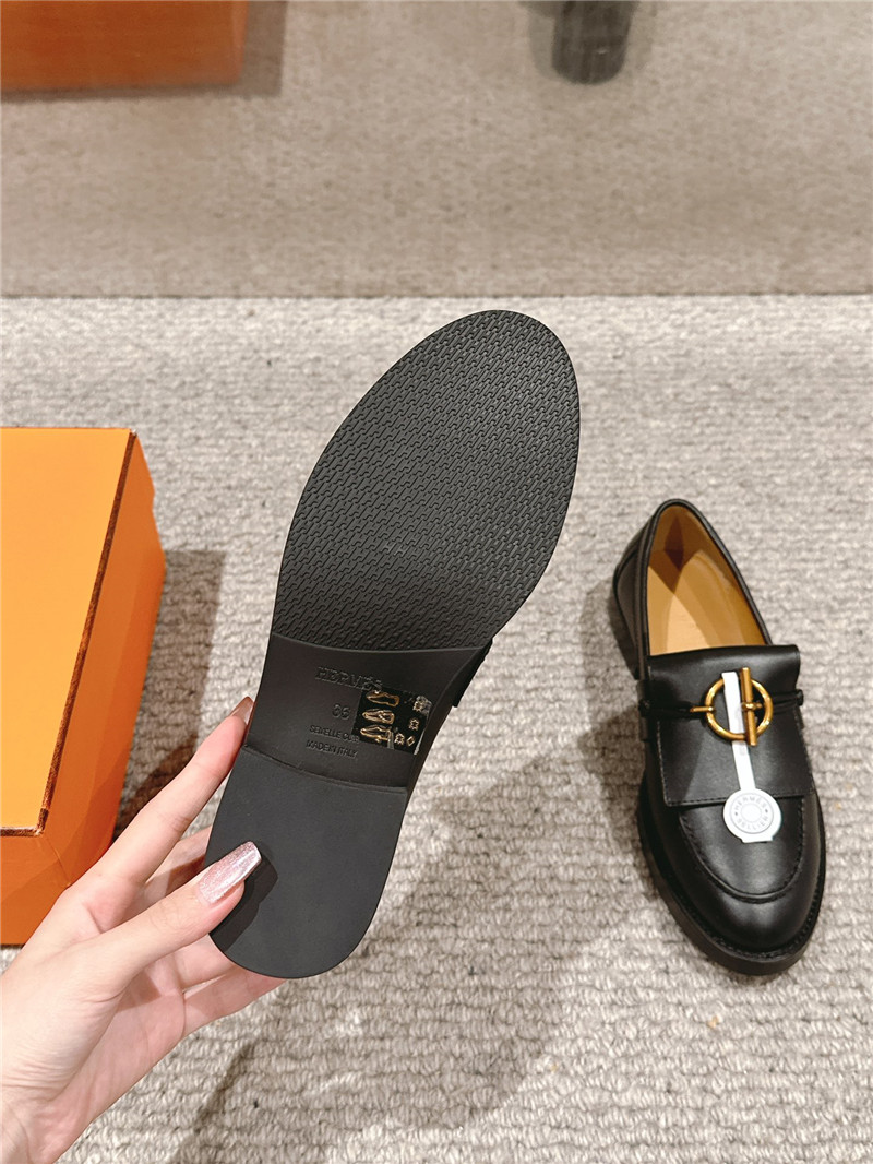 H**me5 impact loafers in black calfskin