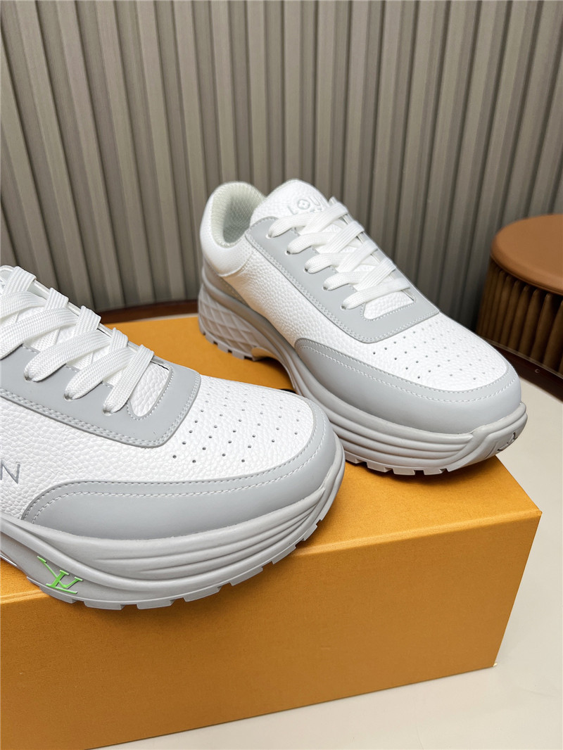 l0vis Vvtt0n lv gray white platform sneakers