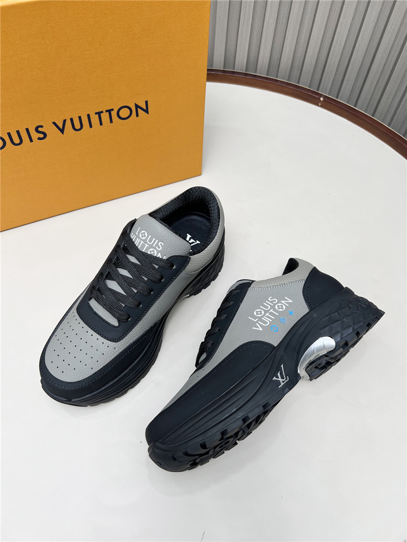 l0vis Vvtt0n lv gray black platform sneakers
