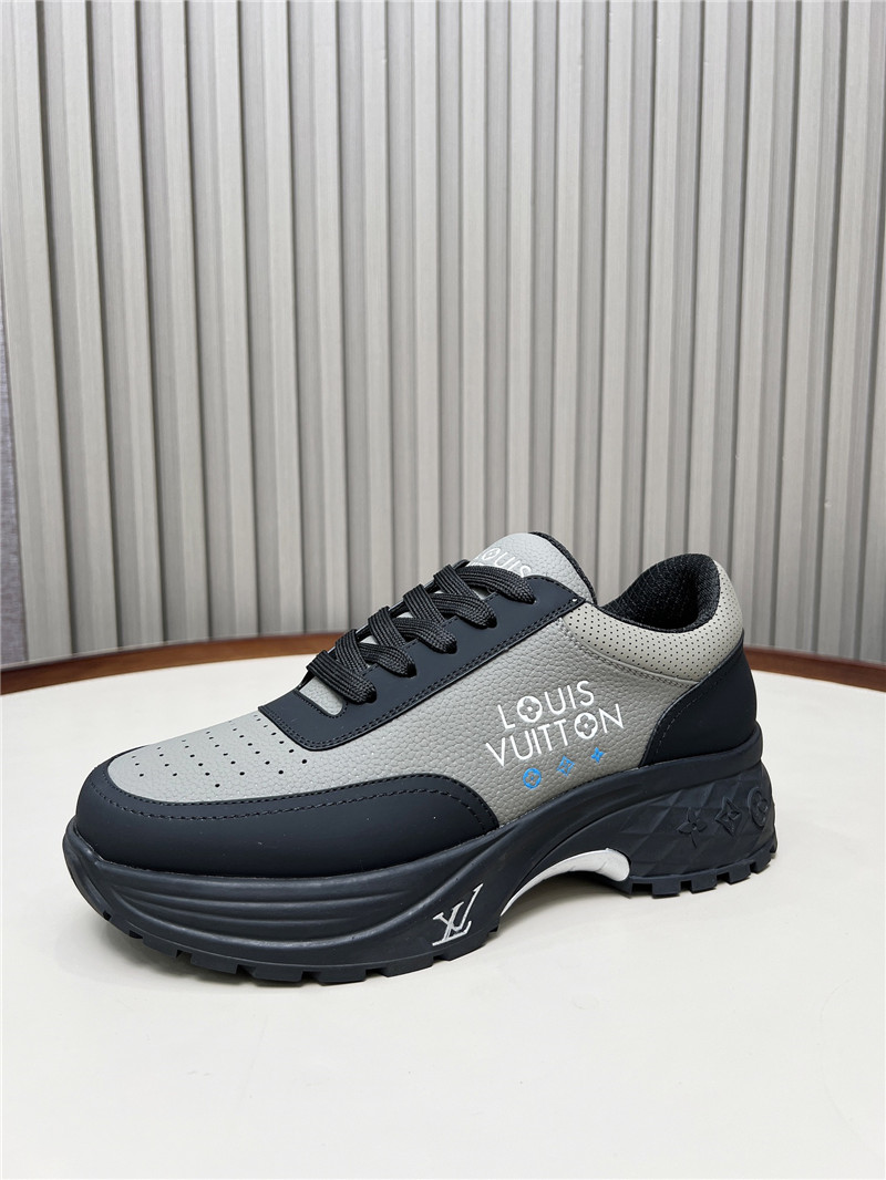 l0vis Vvtt0n lv gray black platform sneakers