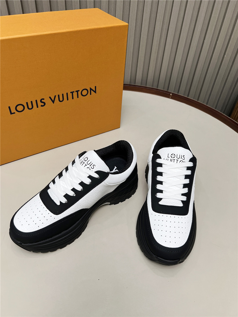 l0vis Vvtt0n lv black  white platform sneakers